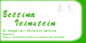 bettina veinstein business card